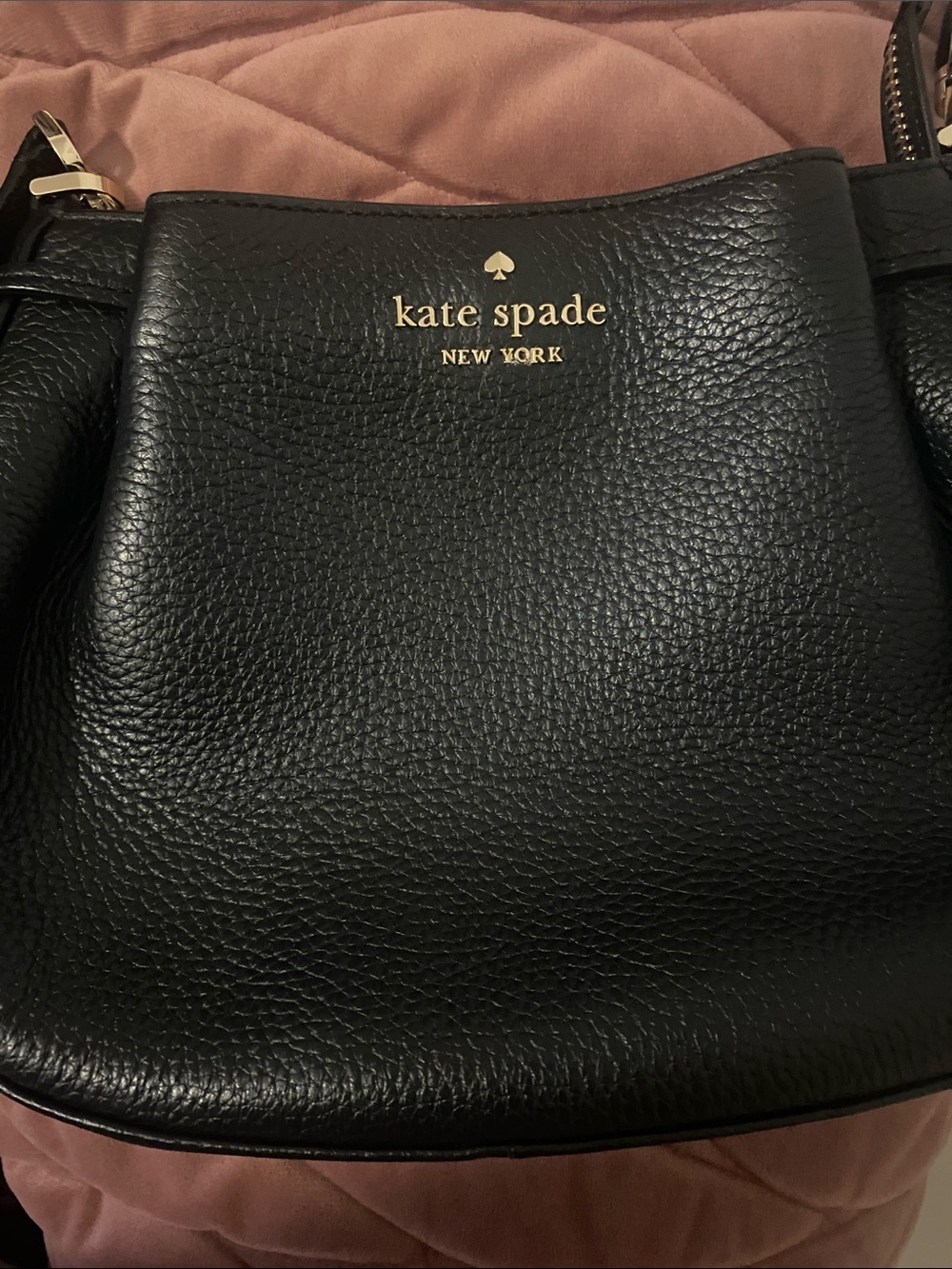Kate Spade Black Pebbled Leather Hobo Bag - Picture 5 of 5